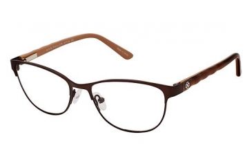 Image of Ann Taylor ATP607 Eyeglass Frames - Frame Mt Brown / Sand, Size 50/16mm TYATP60702