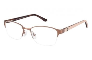 Image of Ann Taylor ATP701 Single Vision Prescription Eyeglasses - Frame BROWN/KHAKI TYATP70102