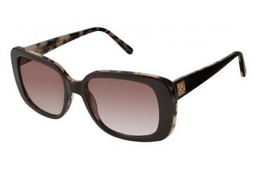 Image of Ann Taylor ATP901 Sunglasses - Frame Black / Tortois, Lens Color Dark Grey Gradient, Size 49/16mm TYATP90101
