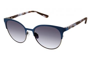 Image of Ann Taylor ATP907 Sunglasses - Frame MT.NAVY/BL TORT, Lens Color Dark Grey Gradient, Size 51/17mm TYATP90703