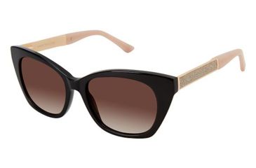 Image of Ann Taylor ATP910 Sunglasses - Frame BLACK / BLUSH, Lens Color Brown Gradient, Size 51/16mm TYATP91001
