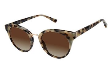 Image of Ann Taylor ATP912 Sunglasses - Frame WHITE TORTOISE, Lens Color Dark Brown Gradient, Size 48/21mm TYATP91202