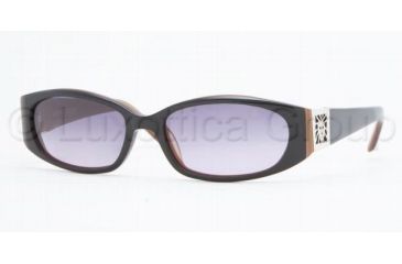 Image of Anne Klein Bifocal Sunglasses AK3129 with Lined Bi Focal Rx Prescription Lenses, Black/Brown Frame / 54 mm Prescription Lenses