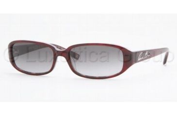 Image of Anne Klein Prescription Sunglasses AK3154, Burgundy Grey Horn Frame / 52 mm Prescription Lenses