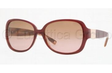 Image of Anne Klein AK3168 AK3168 Single Vision Prescription Sunglasses AK3168-276-76-5916 - Lens Diameter: 59 mm, Frame Color: Burgundy Amber Horn