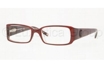 Image of Anne Klein AK8093 SV Prescription Eyeglasses Burgundy/Tort/Crystal Frame / 50 mm Prescription Lenses, 231 5017