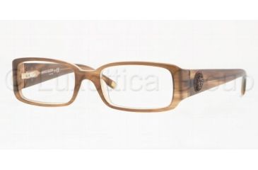 Image of Anne Klein AK8093 SV Prescription Eyeglasses Light Brown Horn Frame / 50 mm Prescription Lenses, 232 5017
