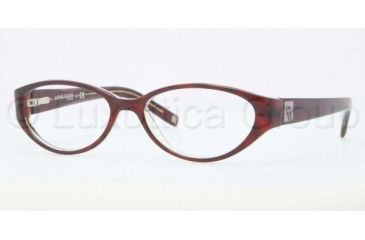 Image of Anne Klein AK 8108 AK8108 Progressive Prescription Eyeglasses 231-5016 - Burgundy / Tortoise / Crystal Frame, Demo Lens Lenses