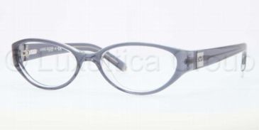 Image of Anne Klein AK 8108 AK8108 Progressive Prescription Eyeglasses 268-5016 - Blue Crystal Frame, Demo Lens Lenses