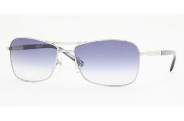 Image of Anne Klein Bifocal Sunglasses AK4124 with Lined Bi Focal Rx Prescription Lenses, Silver Frame / 58 mm Prescription Lenses