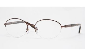 Image of Anne Klein AK9102 Progressive Eyeglasses - Shiny Dark Brown Demo Lens Frame w/ 49 mm Diameter Lenses, 531-4917