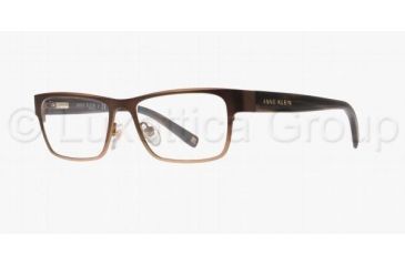 Image of Anne Klein AK9126 Bifocal Prescription Eyeglasses 578-5215 - Brown Tan Frame, Demo Lens Lenses