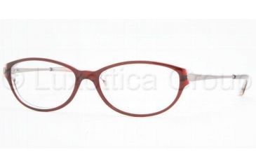 Image of Anne Klein AK8080 Progressive Eyeglasses - Burgundy/Crystal Demo Lens Frame / 51 mm Prescription Lenses, 204-5115
