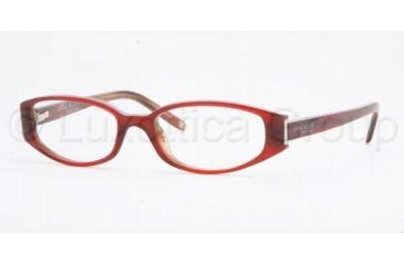 Image of Anne Klein Eyeglasses AK8083 with Lined Bifocal Rx Prescription Lenses, Burgundy Frame / 49 mm Prescription Lenses