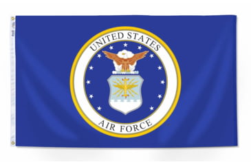 Image of Annin Flags US Airforce Nylon Flag, Blue/White/Gold, 3ft x 5ft, 439010R