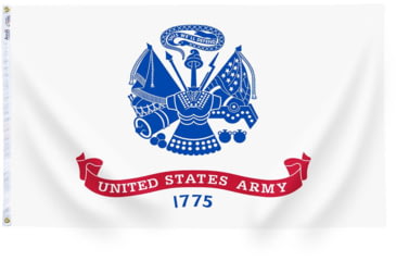 Image of Annin Flags US Army Nylon Flag, White/Blue/Red, 3ft x 5ft, 439035R