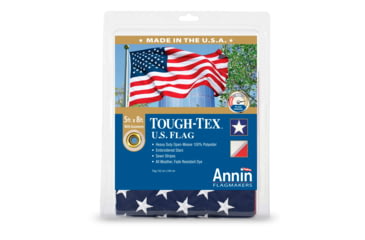 Image of Annin Flags US Tough-Tex Flag, Red/White/Blue, 5ft x 8ft, 182008