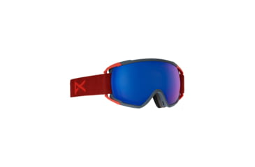 Image of Anon Circuit Goggle - Mens, Frame- Carmine Red, Lens- Sonar Blue, 185471-613
