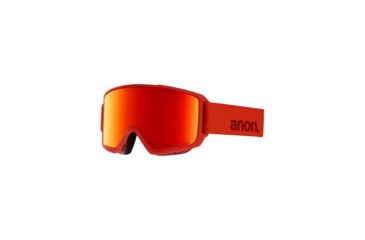 Image of Anon M3 Goggle, Spare Lens and Mfi Face Mask w/ Sonar Red, Red, 19174101625