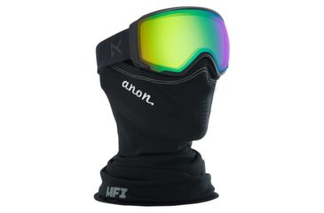 Image of Anon WM1 Women's Goggle w/ Spare Lens and MFI Mask, Sonar Green Lens, Smoke, 19176101098NA