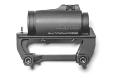 Image of ANVL UKON2 Aimpoint T2 Red Dot Sight Mount w/ Co-Witness BUIS, Type III Hard Coat, Black, ANVL-UKON2-T2-V2