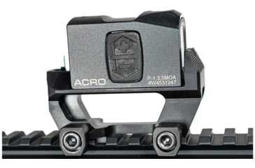 Image of ANVL UKON2 Aimpoint ACRO Red Dot Sight Mount w/ Co-Witness BUIS, Type III Hard Coat, Black, ANVL-UKON2-ACRO-V2