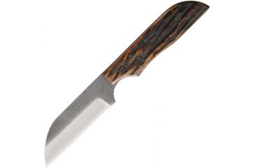 Image of Anza 6.5 Inch Fixed Blade Knife, Amber Bone, Brown Leather Belt Sheath, 3 Inch Blade AZWK4AJB
