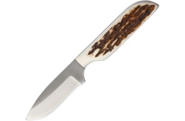 Image of Anza 6.5 Inch Fixed Blade Knife, Elk, Brown Leather Belt Sheath AZWK6FE
