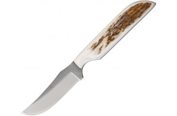 Image of Anza 7.5 Inch Fixed Blade Knife, Elk, Brown Leather Belt Sheath, 3.25 Inch Blade AZSP2FE