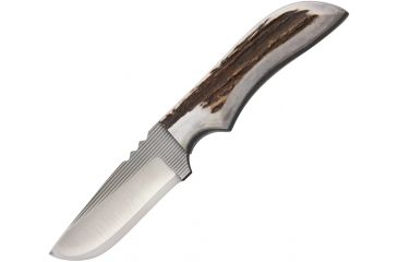 Image of Anza 7.75 Inch Fixed Blade Knife, Elk, Brown Leather Belt Sheath, 4 Inch Blade AZJWK3FE