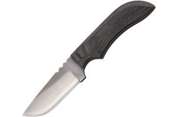 Image of Anza 7.75 Inch Fixed Blade Knife, Micarta, Brown Leather Belt Sheath AZJWK3M