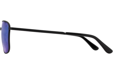 Image of AO Airman Sunglasses - Mens, Matte Black, SunFlash Blue Mirror AOLite Nylon Lenses, Matte Black / SunFlash Blue Mirror Polarized Lens, 56-15-145, AIR156STBKBMN-P