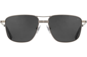 Image of AO Airman Sunglasses - Mens, Pewter, True Color Gray AOLite Nylon Lenses, Pewter / True Color Gray Polarized Lens, 56-15-145, AIR256STSMGYN-P
