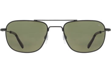 Image of AO Checkmate Sunglasses - Men's, Matte Black Frame, Calobar Green AOLite Nylon Lenses, Polarized, 56-21-145, CHE256STTOGNN-P