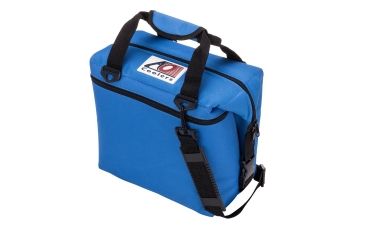 Image of AO Coolers 12 Can Canvas Soft Cooler, w/ Removable Shoulder Strap, Royal Blue, Small, AO12RB