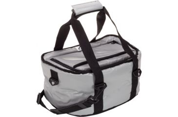 Image of AO Coolers 15 Can SUP Vinyl Soft Cooler, Silver, Small, AOSUP15TDSL