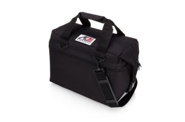 Image of AO Coolers 24 Can Canvas Soft Cooler, w/Removable Shoulder Strap, Black, Medium, AO24BK