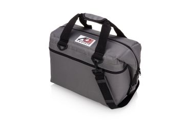 Image of AO Coolers 24 Can Canvas Soft Cooler, w/Removable Shoulder Strap, Charcoal, Medium, AO24CH