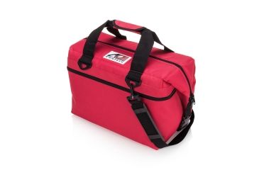 Image of AO Coolers 24 Can Canvas Soft Cooler, w/Removable Shoulder Strap, Red, Medium, AO24RD