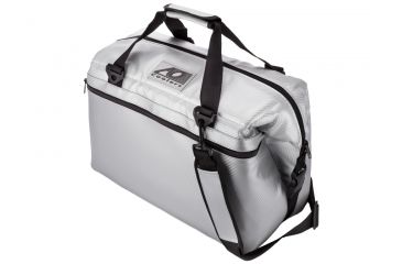 Image of AO Coolers 24 Can Carbon Soft Cooler, w/Removable Shoulder Strap, Silver, Medium, AOCR24SL