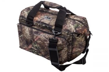 Image of AO Coolers 24 Can Deluxe Canvas Soft Cooler, w/Removable Shoulder Strap, Mossy Oak Camo, Medium, AOMO24DX