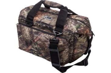 Image of AO Coolers 24 Can Deluxe Canvas Soft Cooler, w/Removable Shoulder Strap, Mossy Oak Camo, Medium, AOMO24DX