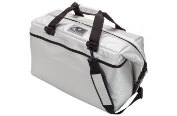 Image of AO Coolers 36 Can Carbon Soft Cooler, w/Removable Shoulder Strap, Silver, Large, AOCR36SL