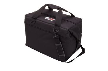 Image of AO Coolers 48 Can Canvas Soft Cooler, w/Removable Shoulder Strap, Black, Oversized, AO48BK