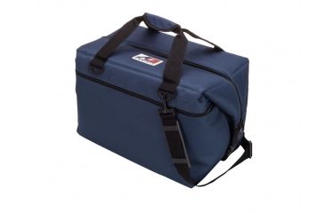 Image of AO Coolers 48 Can Canvas Soft Cooler, w/Removable Shoulder Strap, Navy Blue, Oversized, AO48NB