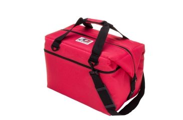 Image of AO Coolers 48 Can Canvas Soft Cooler, w/Removable Shoulder Strap, Red, Oversized, AO48RD
