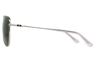 Image of AO Fletcher Sunglasses, Silver Frame, Calobar Green AOLite Nylon Lens - 59-15-145, FLT359STSMGNN