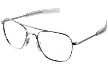 Image of AO Flight Gear General Series Sunglasses Frame, No Lens, Silver, Bayonet, 58mm Lens S-BNT-58 