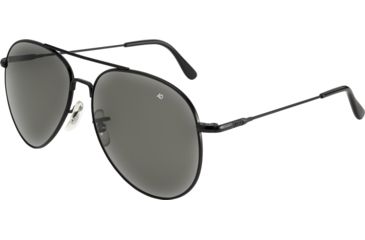 Image of AO Flight Gear General Sunglasses, Wire Spatula, Black Frame, CC Gray Poly Lens, 58mm, 30526