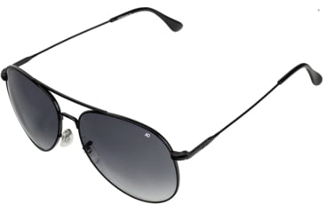 Image of AO Flight Gear General Sunglasses, Wire Spatula, Black Frame, Polycarbonate Gradient Grey Lens, 58mm, 32620